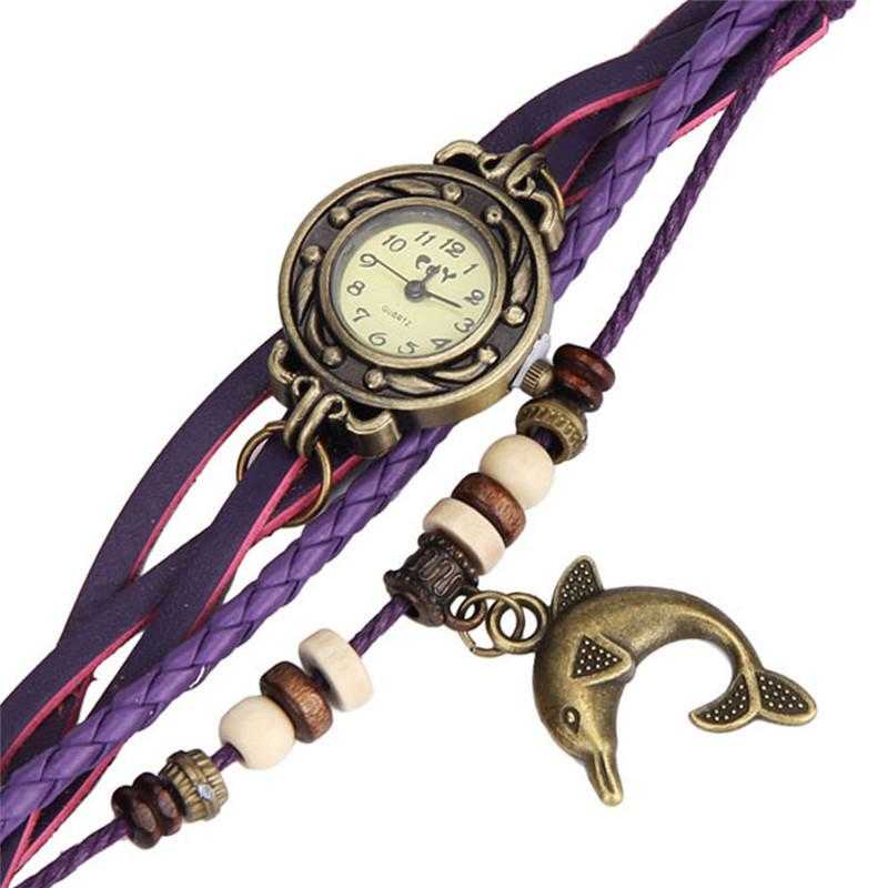 FREE Dolphin Bracelet Wrist Watch-Watch-Kirijewels.com-Purple-Kirijewels.com