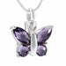 Locket Cremation Memorial Urn Butterfly Necklace - Kirijewels.com