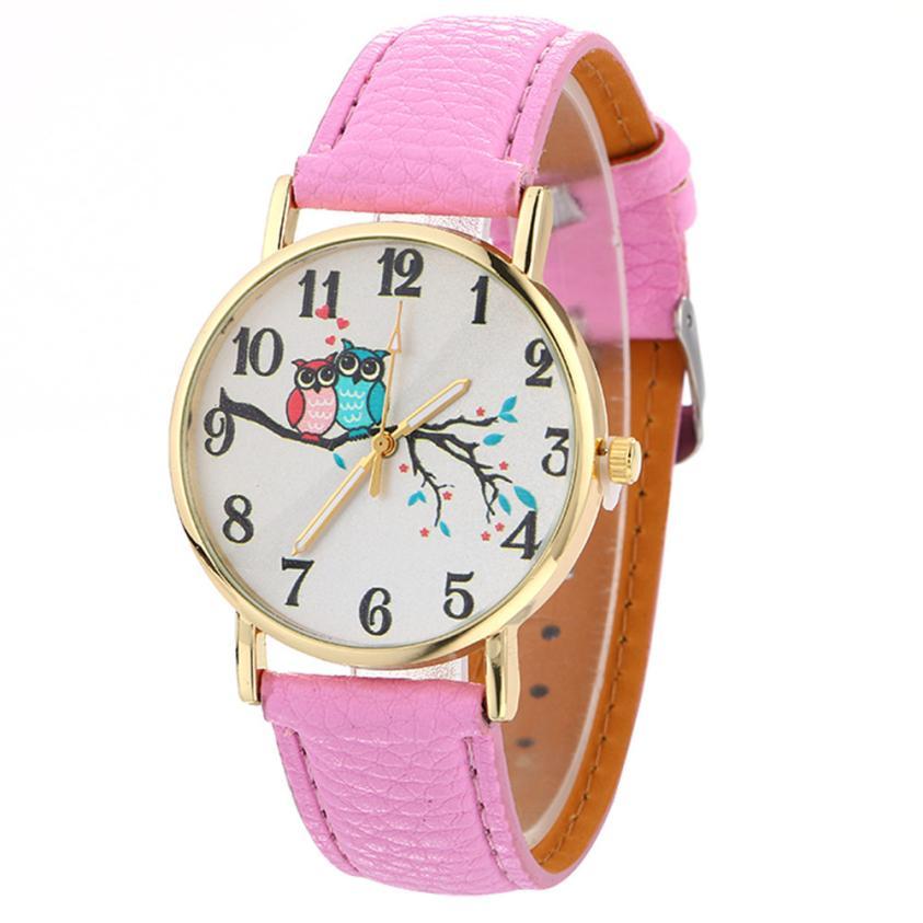 Owl Fashion Leather Wrist Watch - Kirijewels.com