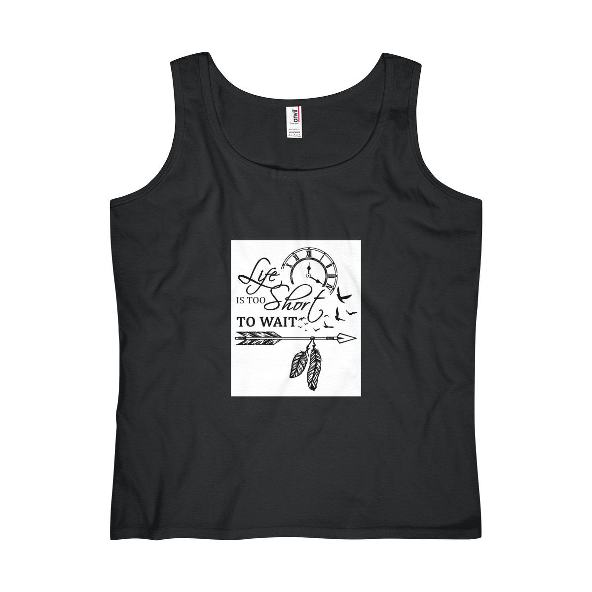 Women's Lightweight Tank T-shirt-Tank Top-Printify-Black-S-Kirijewels.com