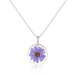 Handmade Resin Daisy Flower Necklace/2-Pendant Necklaces-Kirijewels.com-purple-Kirijewels.com