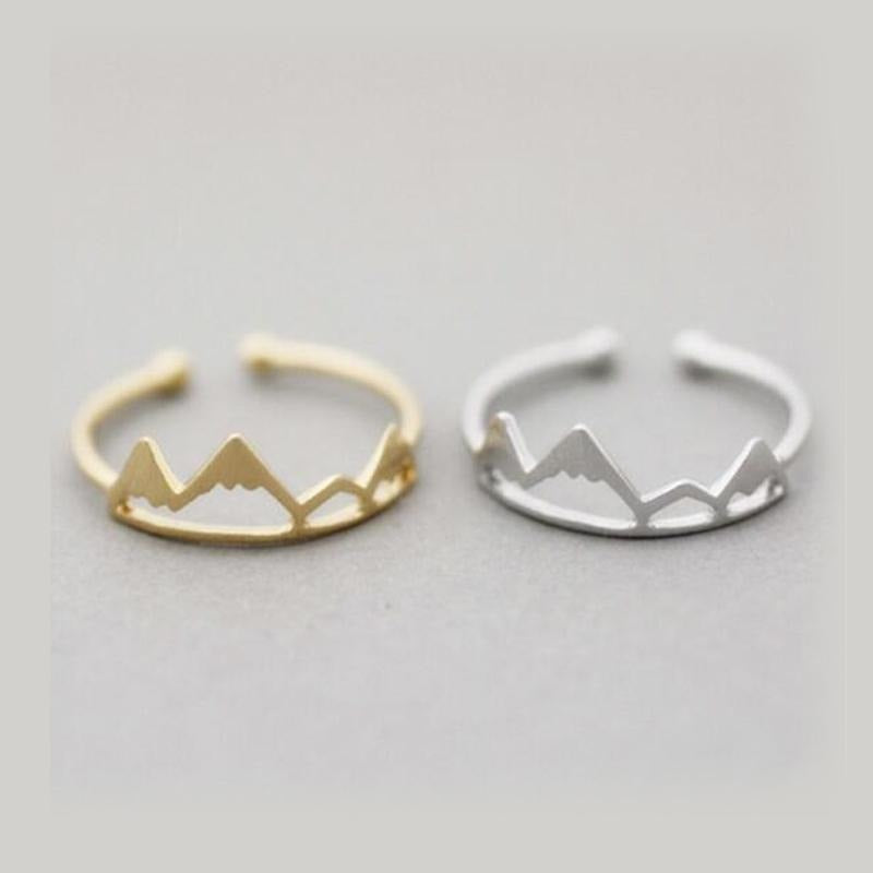Adjustable Snow Mountain Ring-Rings-Kirijewels.com-6.5-Gold-color-Kirijewels.com