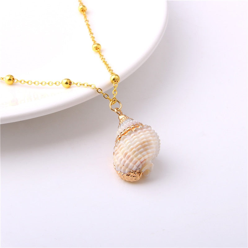 Sea Beach Conch Shell Necklace