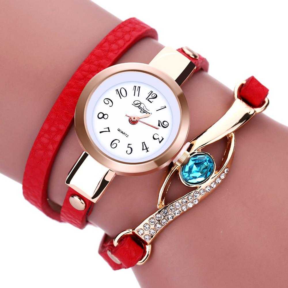 Ladies' Eye Gemstone Luxury Watch-Women's Watches-Kirijewels.com-Red Watch-Kirijewels.com