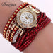Free Duoya Crystal Rhinestone Wristwatch-Women's Watches-Kirijewels.com-Red-Kirijewels.com