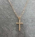 Wishbone Cross Necklace-Chain Necklaces-Kirijewels.com-Gold-Kirijewels.com
