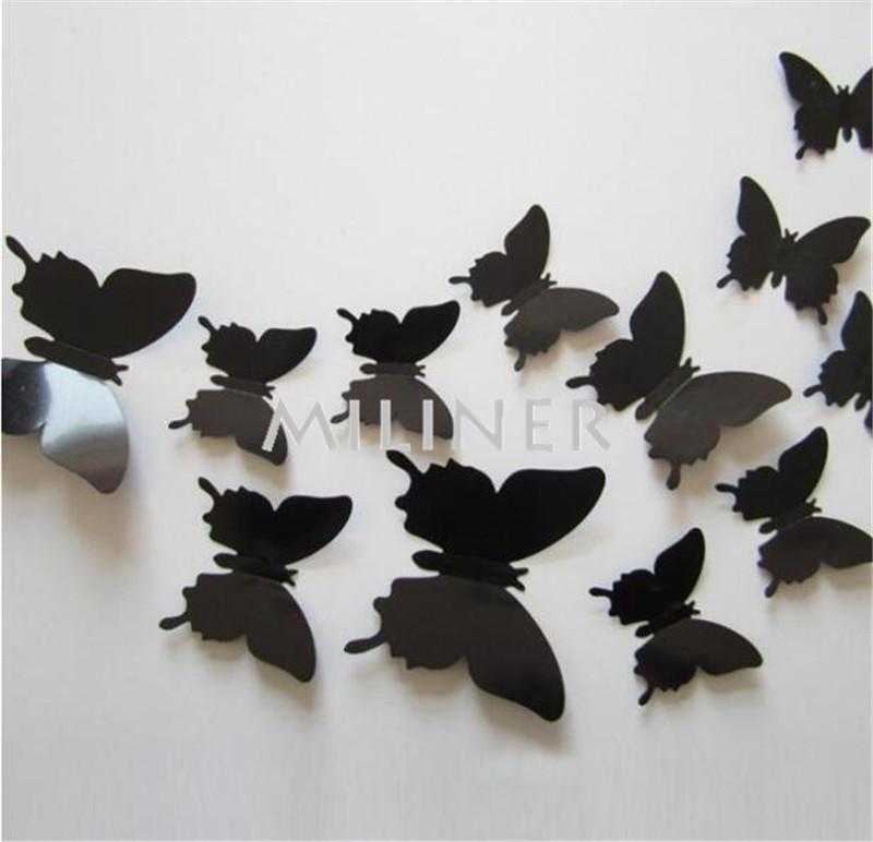 Free Butterfly Wall Decor Stickers-Wall Stickers-Kirijewels.com-light black-Kirijewels.com