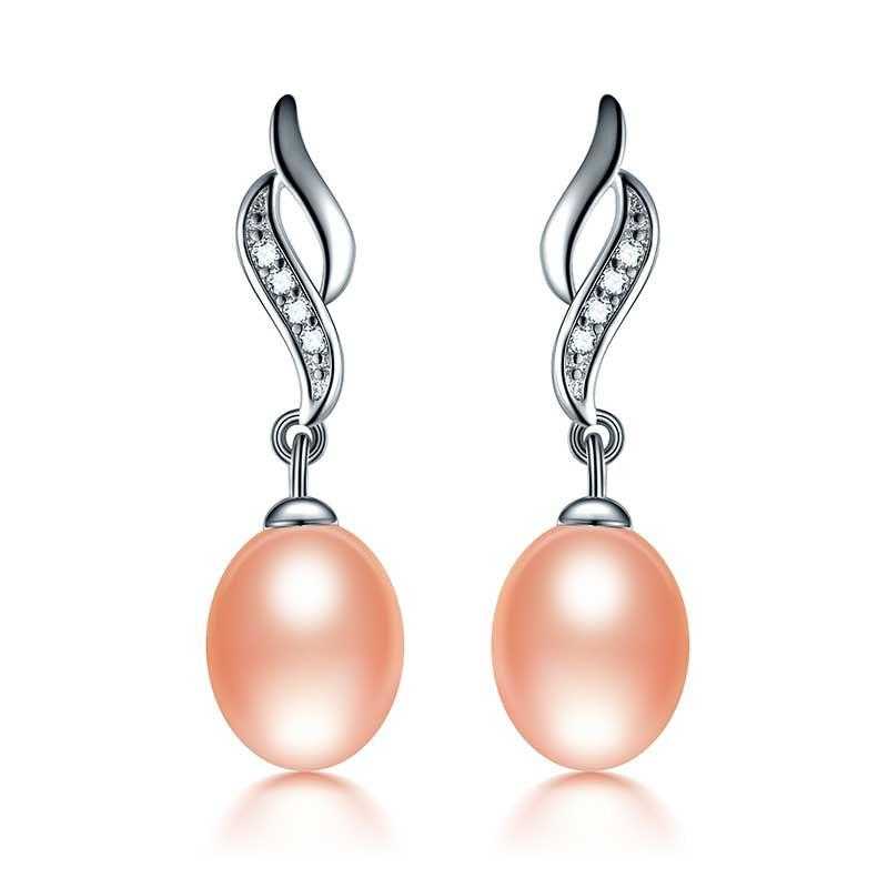 Love Mother Natural Pearl Stud Earrings-Stud Earrings-Kirijewels.com-pink pearl-Kirijewels.com