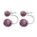 Free Shamballa Stud Earrings-earrings-Kirijewels.com-E1752-Green-Kirijewels.com