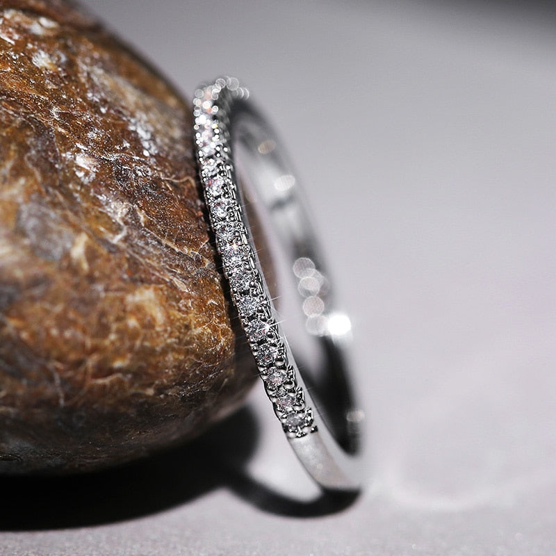 Huitan Versatile Cubic Zirconia Wedding Ring