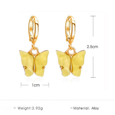 Korean Acrylic Butterfly Earrings - Kirijewels.com