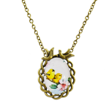 Oval Flower Necklace-Necklace-Kirijewels.com-S4-Kirijewels.com