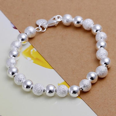 Silver Plated 925 Exquisite Sandy Beads Bracelet - Kirijewels.com