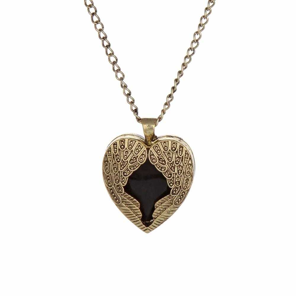 Angel Heart Wing Necklace/2-Necklace-Kirijewels.com-black-Kirijewels.com