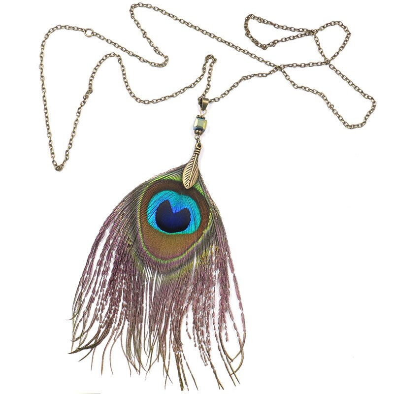 Bohemian Dreamcatcher Feather Necklace