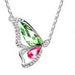 Crystal Butterfly Necklace-Necklace-Kirijewels.com-E Green-40cm-Kirijewels.com