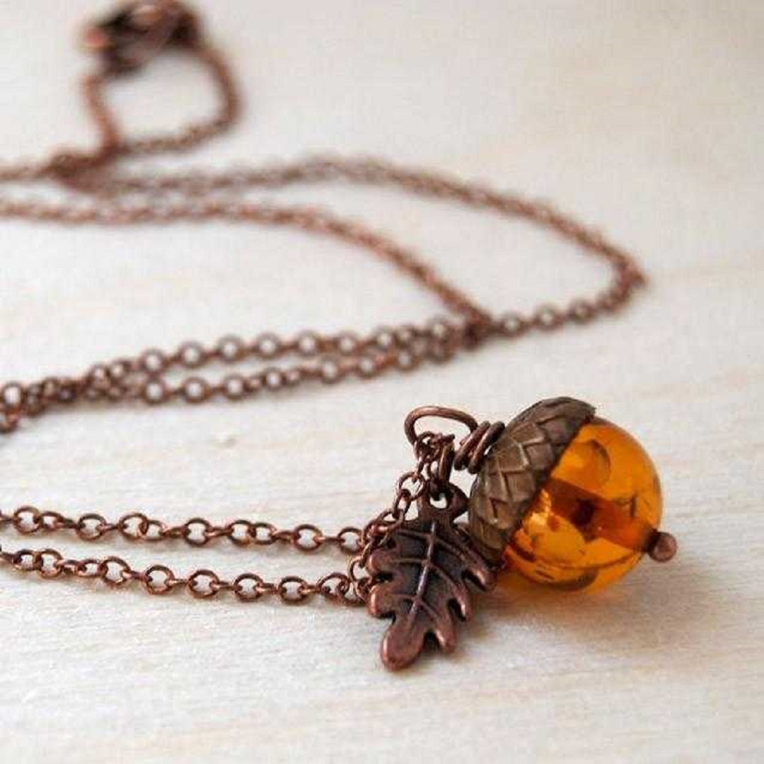 Oak Tree Acorn Necklace