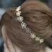 Metallic Flower Head Band-Hair Accessories-Kirijewels.com-Gold-Kirijewels.com