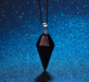 Crystal Healing Pyramid Necklace-Necklace-Kirijewels.com-Black-Kirijewels.com