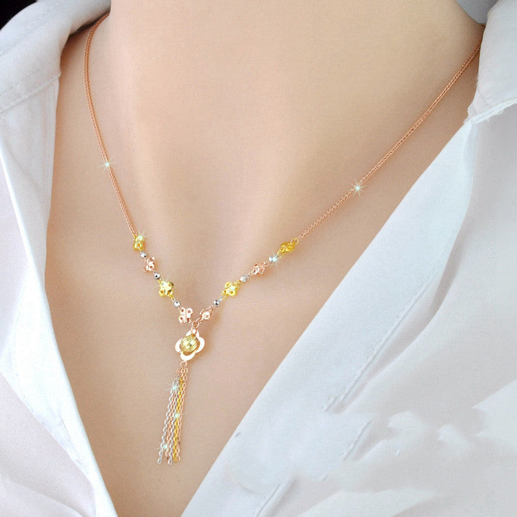 18K Gold Plated 925 Sterling Silver Necklace