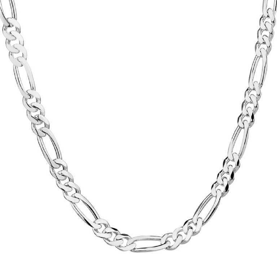 Figaro 925 Sterling Silver Fine Fashion Chain Necklace