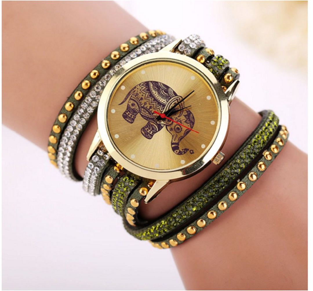 Elephant Bracelet Wrist Watch