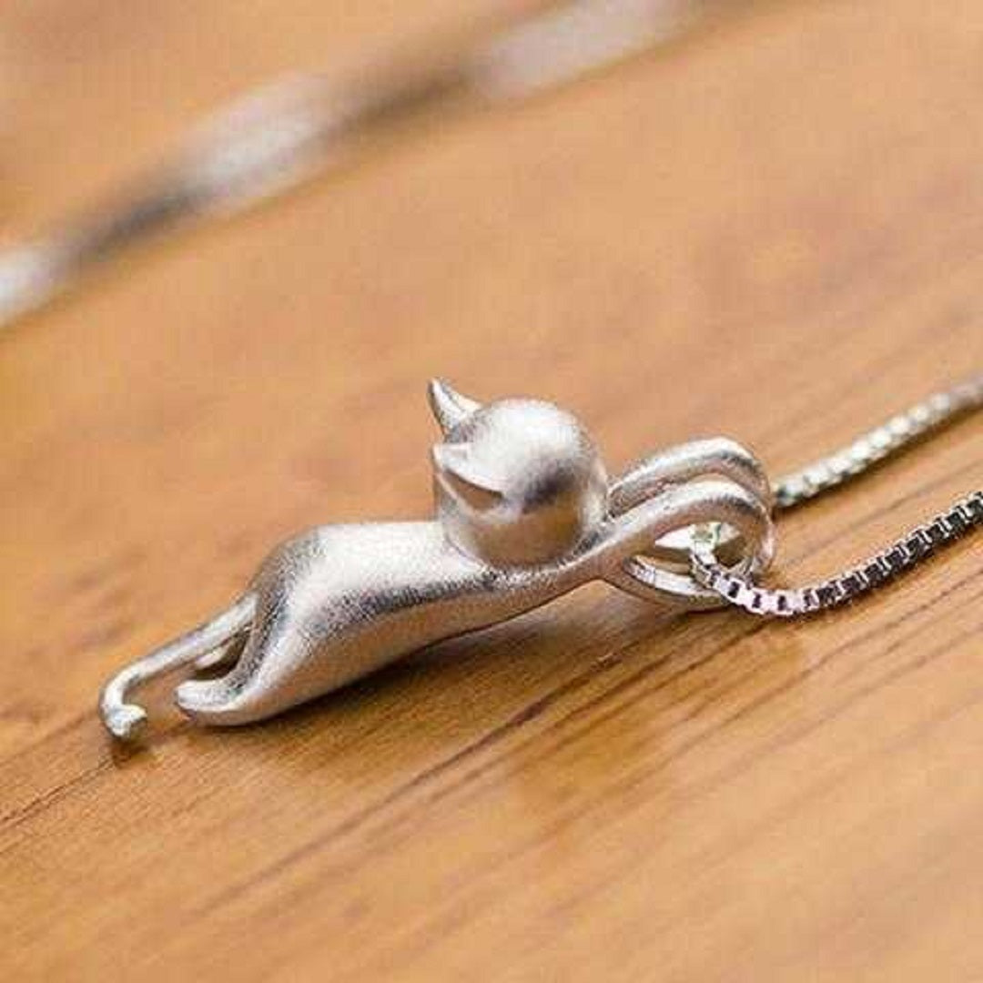 Free Sterling Silver Cat Necklace