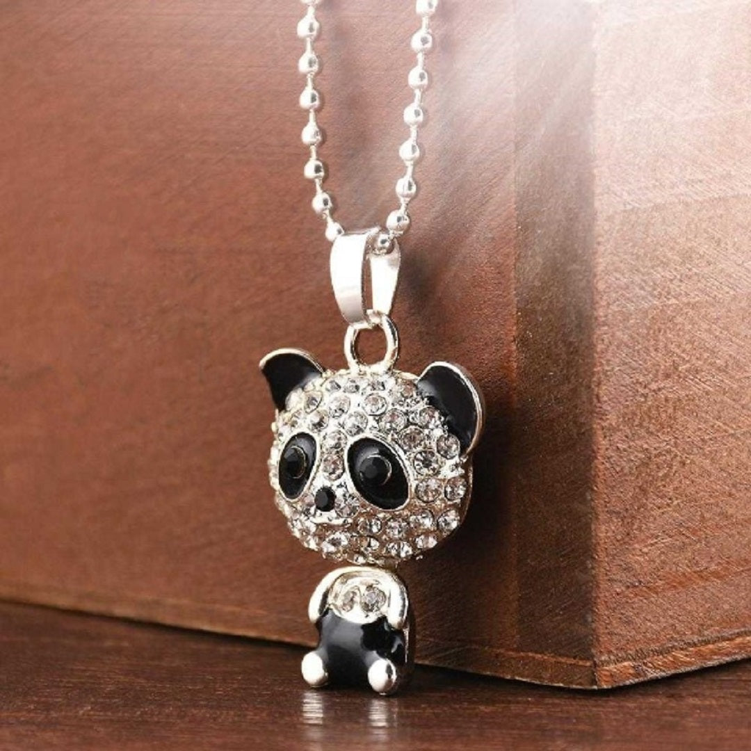 Panda Crystal Pendant Necklace