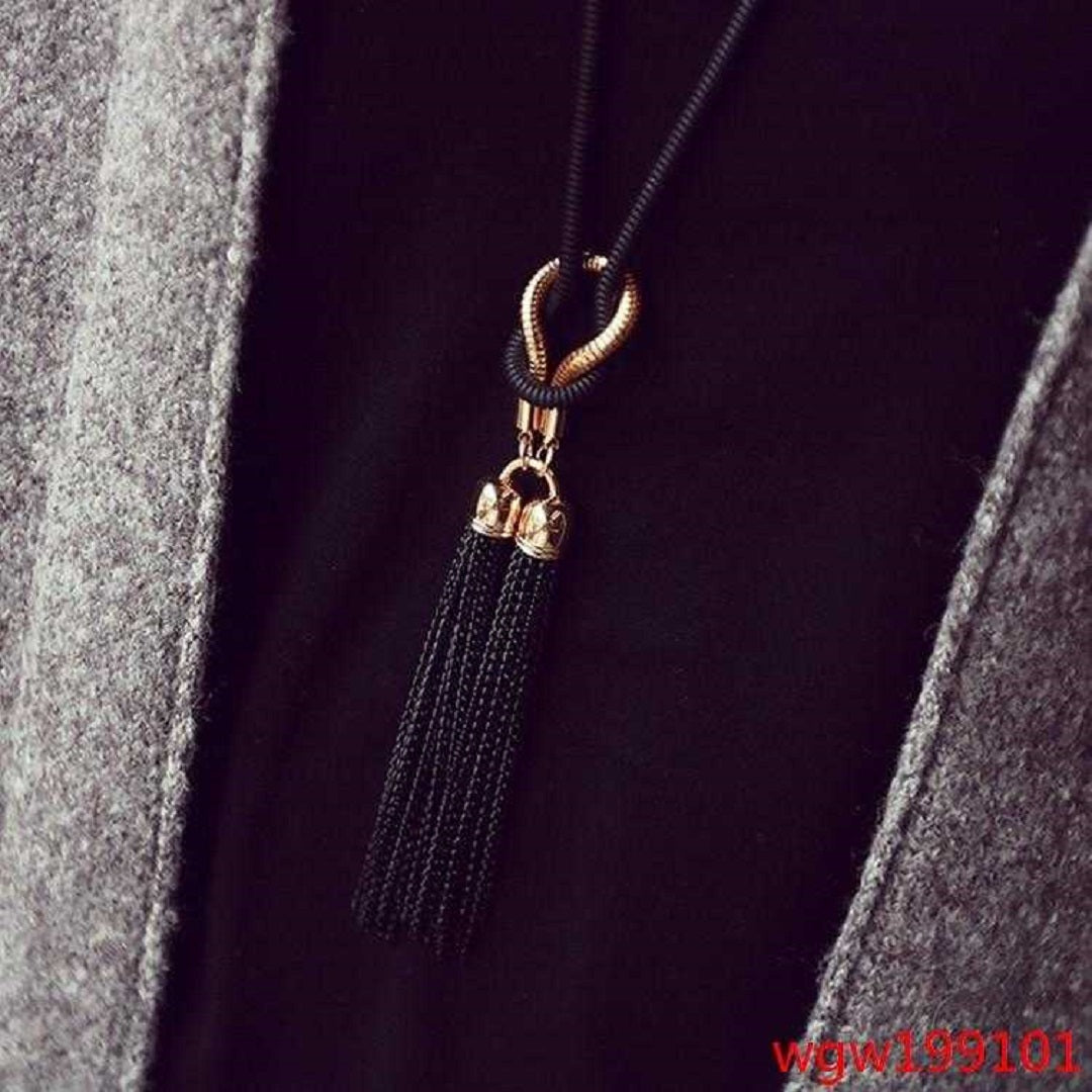 Exquisite Tassel Sweater Long Chain Necklace