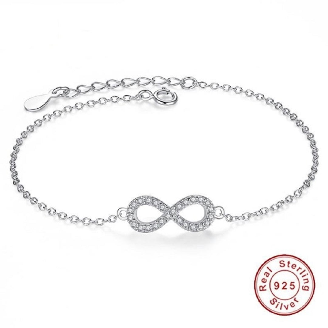 Pulseria Authentic Infinity 925 Sterling Silver Bracelet