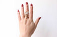 Butterfly Three Finger Rings-Rings-Kirijewels.com-Resizable-gold-Kirijewels.com