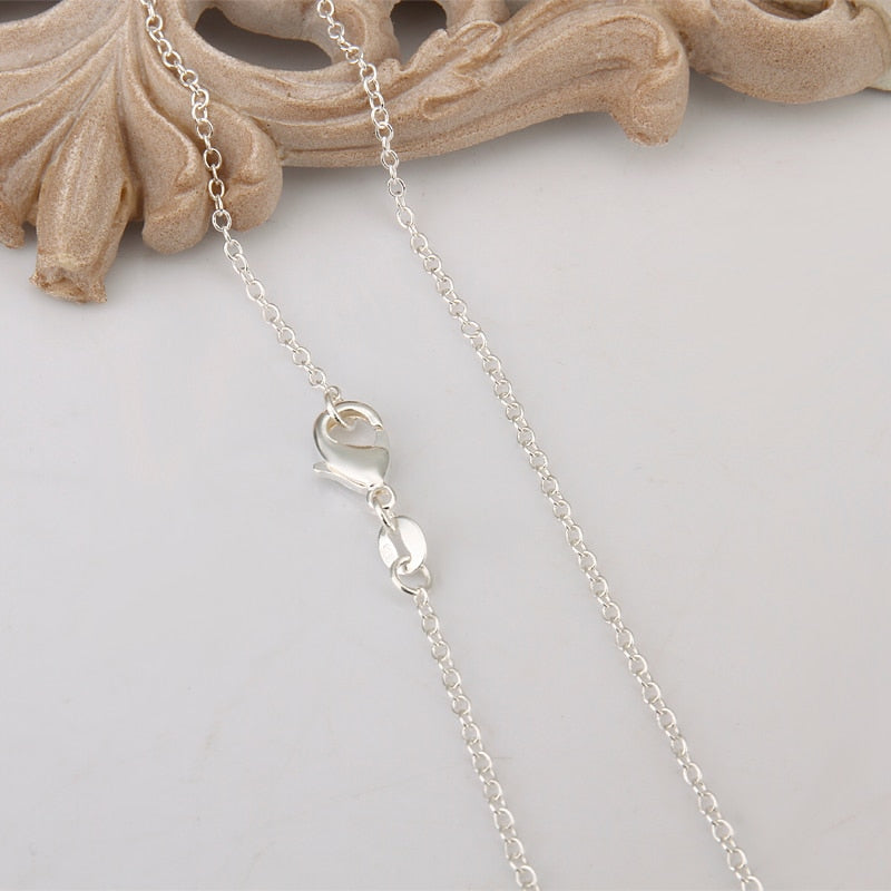 Maya 925 Sterling Silver Rolo Chain Necklace