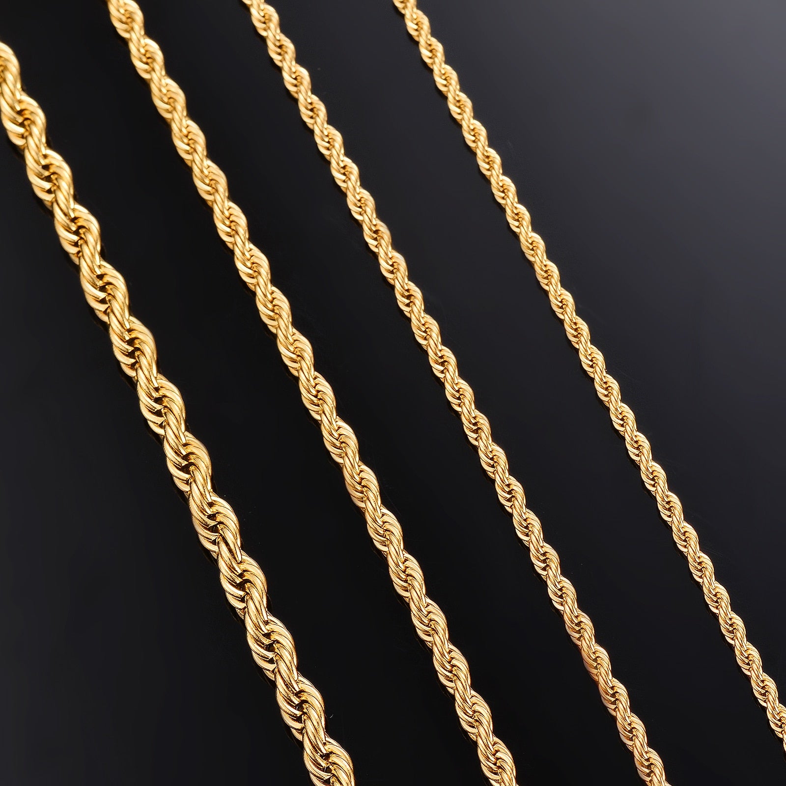 Rosa Rope Chain Stainless Steel Chain Necklace