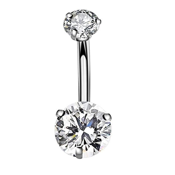 Surgical Steel Navel Belly Button Ring - Kirijewels.com