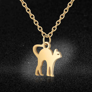 Felix Stainless Steel  Cat Necklace - Kirijewels.com