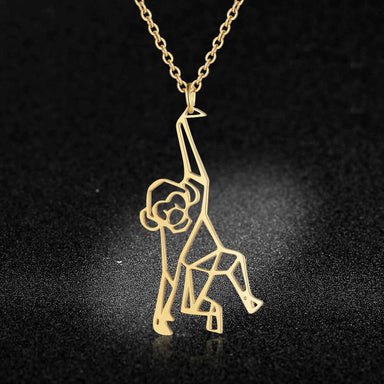 Chim Chim Stainless Steel Monkey Necklace - Kirijewels.com