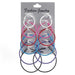 Large Circle 12 Pair Round Huggie Creole Earrings Set - Kirijewels.com