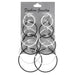 Large Circle 12 Pair Round Huggie Creole Earrings Set - Kirijewels.com