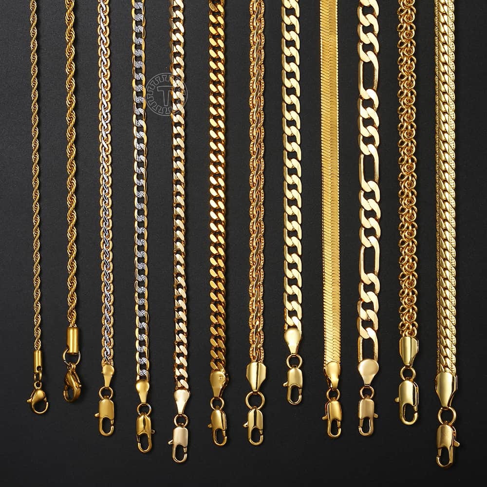 Faith Figaro Rope Link Chain Gold Filled Necklace —