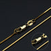 Twist Curb Silver Plated Figaro Chain Necklace - Kirijewels.com
