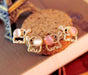 Free Baby Elephant Opal Stud Earrings-Stud Earrings-Kirijewels.com-beige-Kirijewels.com