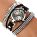 Free Luxury Rhinestone Bracelet Wristwatch-Watch-Kirijewels.com-Black-Kirijewels.com