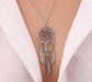 Retro Tassels Feather Pendant Necklace/2-Necklace-Kirijewels.com-gold E-Kirijewels.com
