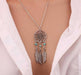 Retro Tassels Feather Pendant Necklace/2-Necklace-Kirijewels.com-gold D-Kirijewels.com