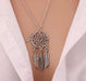 Retro Tassels Feather Pendant Necklace/2-Necklace-Kirijewels.com-gold B-Kirijewels.com