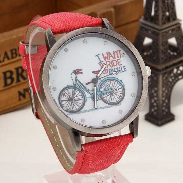Bicycle Watch-Watch-Kirijewels.com-Red-Kirijewels.com