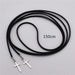 Black Velvet Ribbon Long necklace-Choker Necklaces-Kirijewels.com-Silver With Crosses-Kirijewels.com