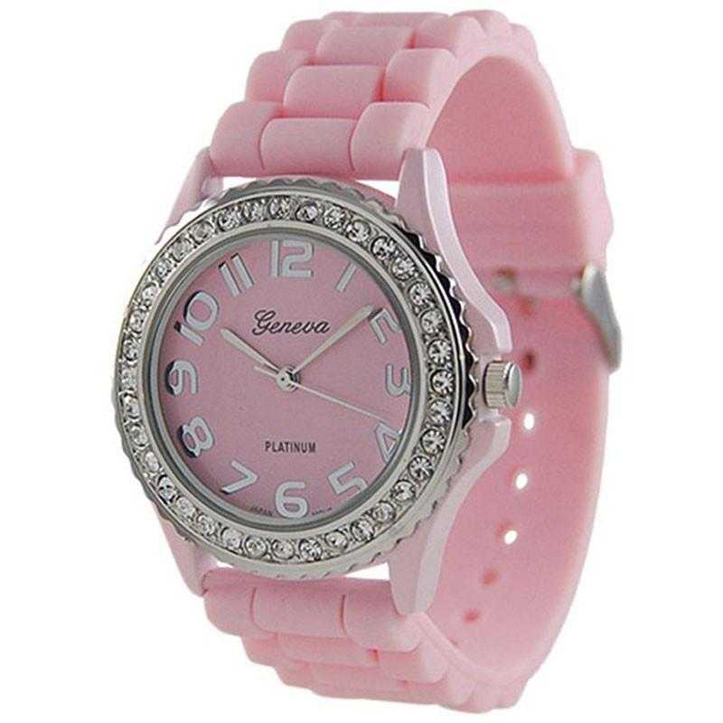 Free Geneva Platinum Large Face Watch-Watch-Kirijewels.com-Pink-Kirijewels.com