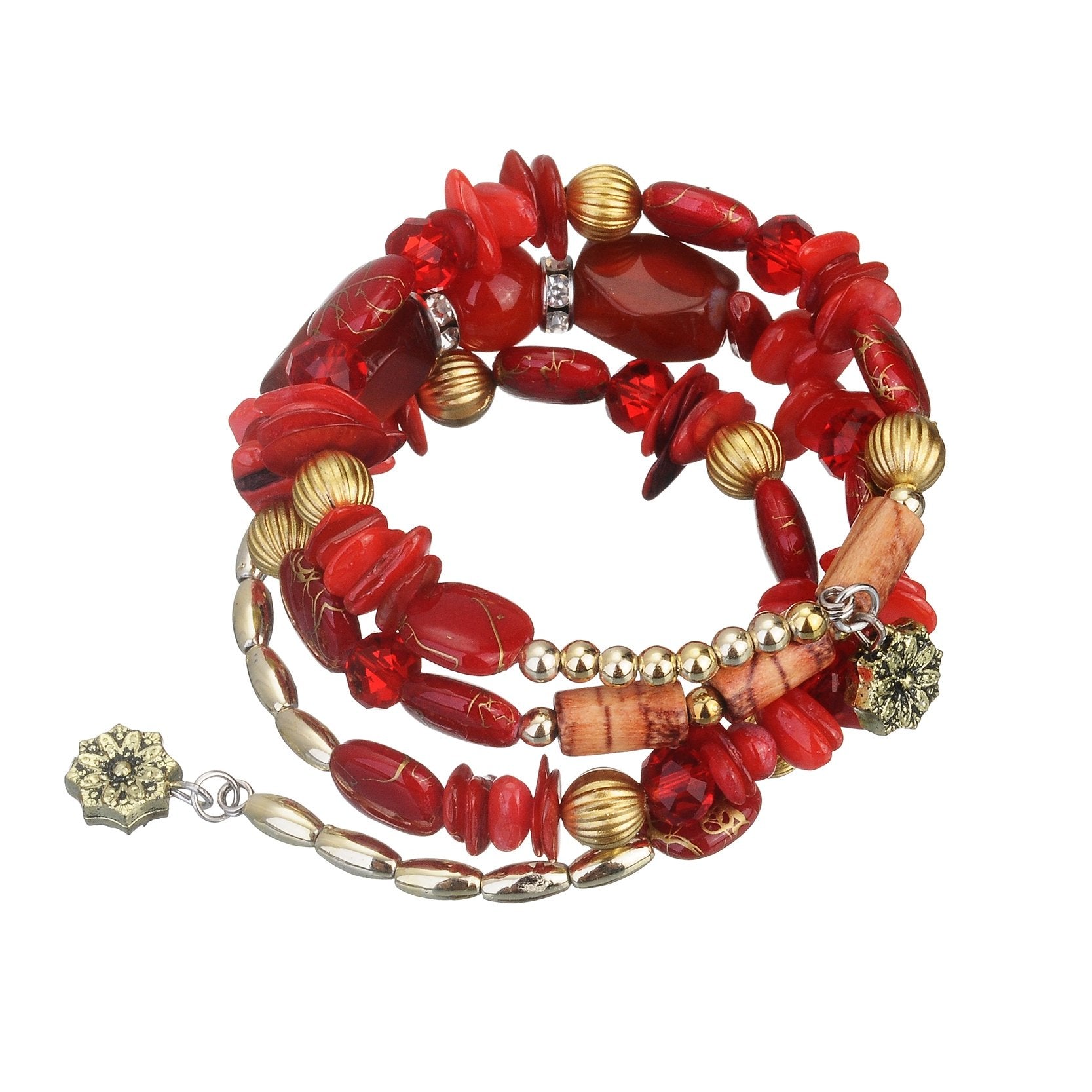 Handmade Crystal Nature Stone Bohemian Charm Bracelet — Kirijewels.com