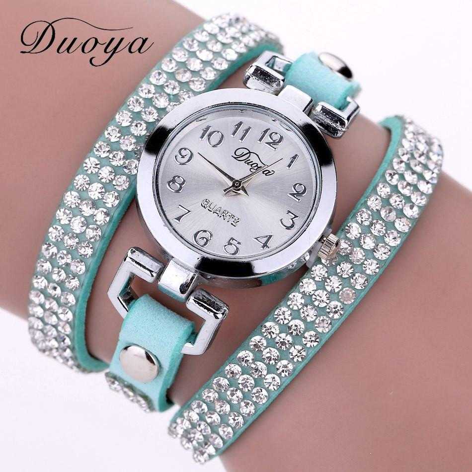 Free Luxury Rhinestone Bracelet Wristwatch-Watch-Kirijewels.com-Black-Kirijewels.com